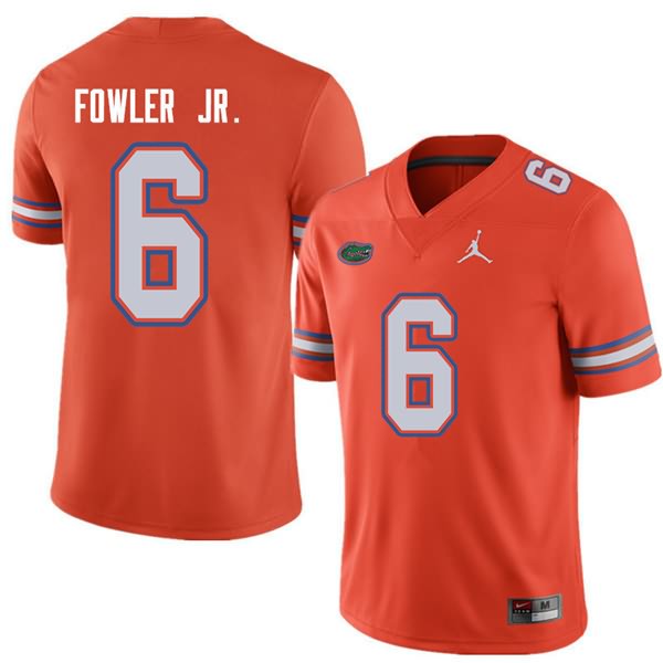 Men's NCAA Florida Gators Dante Fowler Jr. #6 Stitched Authentic Jordan Brand Orange College Football Jersey EXW7865XL